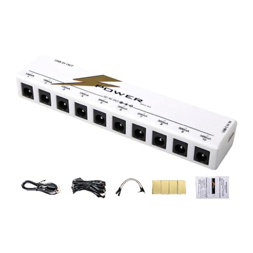 Alimentation pour pédales d'effets multi-tension 9V 12V 18V guitare acoustique