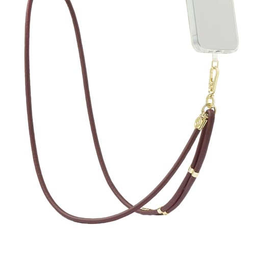 Image of PopSockets Crossbody Phone Strap & Lanyard, Red - Oxblood(1PK)