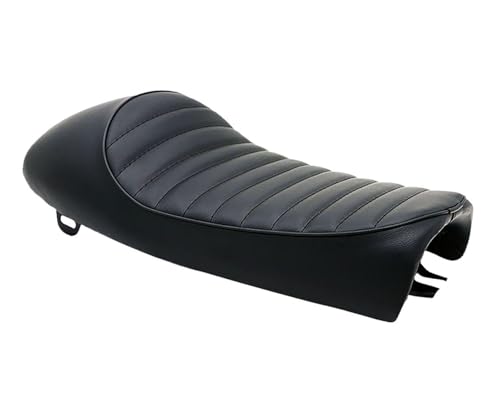 Asiento motocicleta vintage negro para rutas de carretera y proyectos de restauración custom