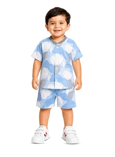 Image of 3BROS Baby Boys & Baby Girls Cotton Hosiery Clothing Set Half Sleeves T-shirt with Matching Pants (DB20HS6027 Parent)