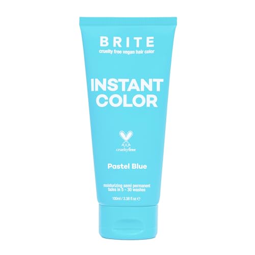 BRITE Vegan Instant Color - Semi-Permanent Hair Color, Nourishing Formula Lasts 5-30 Washes - Perfect for Pre-Lightened & Blonde Hair - Temporary Dye for Women...