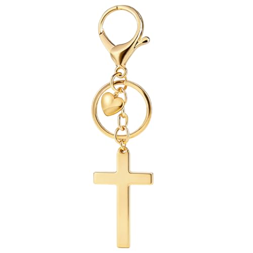 Rikhiua Cross Keychain Bag Charms for Women Christian Religious Gifts Easter Jesus Keychain for Women Purse Handbag Birthday Christmas Gift