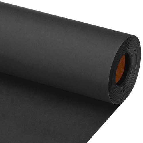 Papier kraft d'emballage noir 80 GSM ultra résistant PATIKIL pour pliages impeccables
