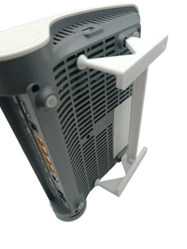 Wandhalterung für Fritzbox 7590 AX 7590 7690 7530 Fritz Box 7590 AX | Halterung - dreiteilig inkl. Befestigungsmaterial Schrauben und Dübe (7590 / 7690 / AX)