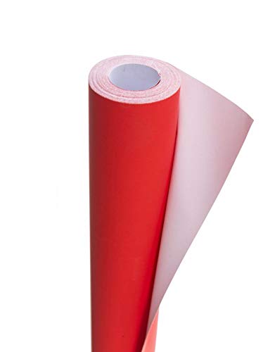 Card and Display Poster Paper Roll - 10 M - Paper Perfect Ideal for Wrapping, Craft, Packing, Floor Covering, Parcel, Table Runner School Notice Boards - 76cm Width Approx (Scarlet)