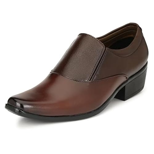 Image of SIR CORBETT Men's Height Increasing Formal Shoes | Office Shoes | Moccasin | Heel Shoes