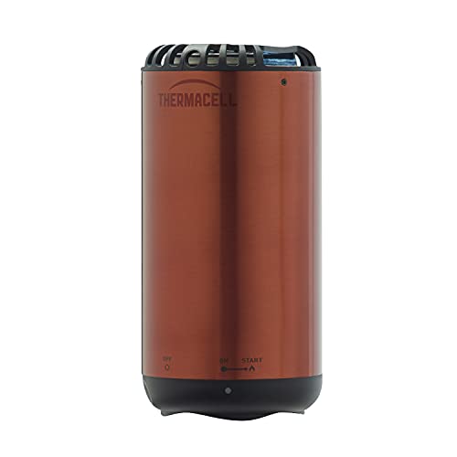 Thermacell Patio Shield Mosquito Repeller Metallic Edition; Highly Effective Mosquito Repellent for Patio; No Open Flame, Long Lasting, Scent-Free, Bug Spray Alternative; Includes 12-Hr Refill