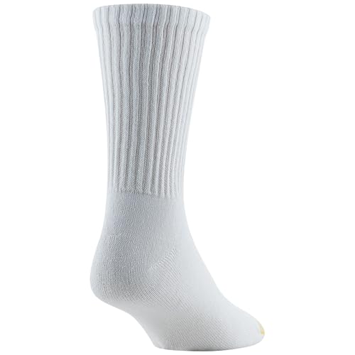 GOLDTOE Men's Cotton Blend Athletic Crew Socks, 6-Pairs4