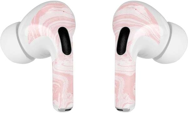 Skinit Decal Audio Skin Compatible with Apple AirPods Pro - Pink Marbling Design