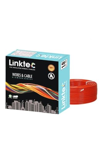 Image of PVC Insulated Copper Wire, Single Core, Black, 90 Metres, for Domestic and Industrial Use (RED, 1.00 SQ MM)