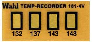Wahl instruments �^��p�e���v�E�v���[�g 21mm×10mm 101-4V-132