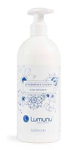 Lumunu Deluxe Body Aftershave Lotion, loción protectora para después del afeitado (500ml) unisex, para cuerpo entero y zona íntima, con ingredientes naturales Cover
