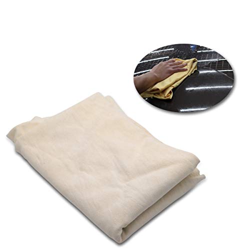 Car Drying Chamois, Maso 23.6"x35.4" Large Natural Leather Car Cleaning Cloth Towel Washing