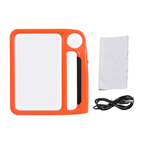 Lámpara de lectura LED antideslumbramiento con lupa de aumento recargable de gran nitidez
