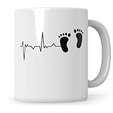 Hebammen Tasse Herzschlag Baby, Schwangerschafts Begleitung, Danke Hebamme Geschenkidee