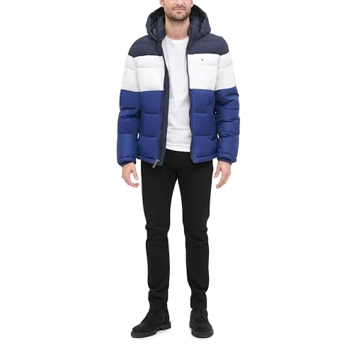 Image of Tommy Hilfiger Men's Down Alternative Hooded Puffer Jacket (Standard and Big & Tall)