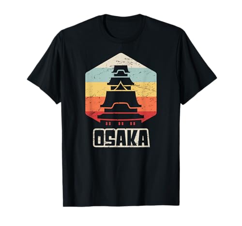 Retro Vintage Japonesa Ciudad de Osaka Camiseta