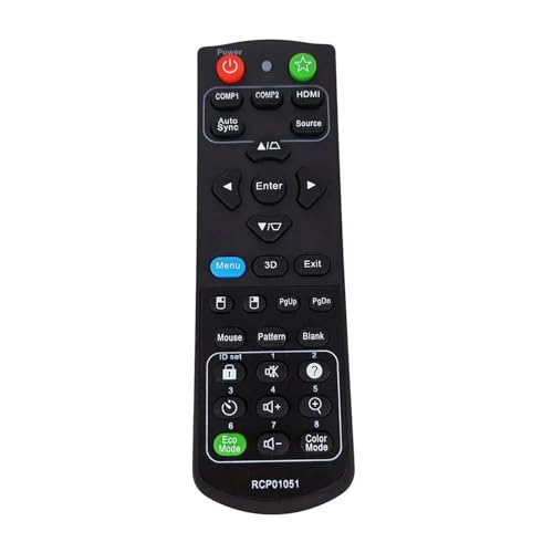 Télécommande de remplacement RCP01051 avec contrôle infrarouge pour PJD5150