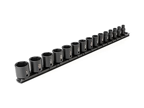 Image of TEKTON 3 /8 Inch Drive Impact Socket Set, 15-Piece | SID91104