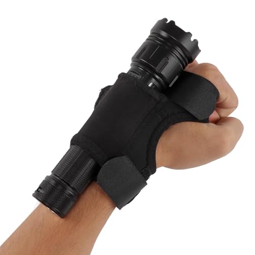 Kodrily Wrist Flashlight Holster, Nylon Diving Flashlight Glove, Diving Torch Arm Holder Mount Thickened Wrist Strap Scuba Dive Lights Accessories for 25-30mm Underwater Flashlight - Thumbnail 7