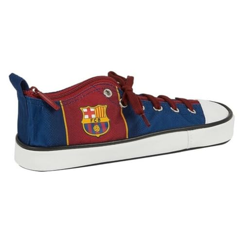 F.C. Barcelona 1st Equipment Shoulder Bag with Outer Pocket, Bleu Marine/Grenat, Mediana, Trousse à Chaussures