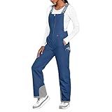 PAIDAXING Pantaloni da sci impermeabili da uomo donna termici con cerniera antivento pantaloni da neve invernali caldi a vita alta bavaglini da sci snowboard salopette per escursioni all