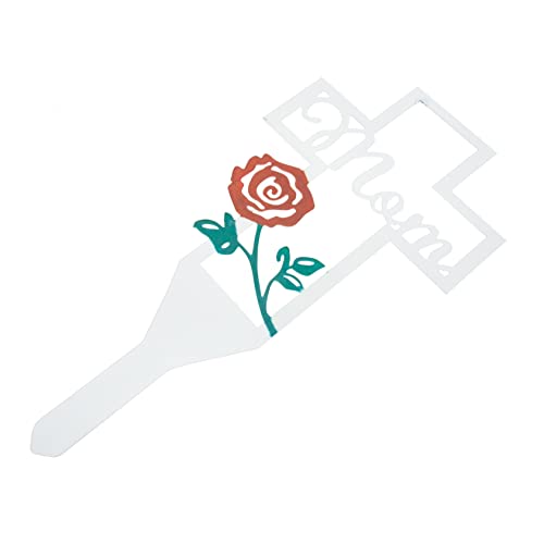 ibasenice Ornement Cimetière Blanche Résistante Aux Intempéries Décoration Extérieure pour Jardin Pelouse et Tombe Marqueur Funéraire pour Parents