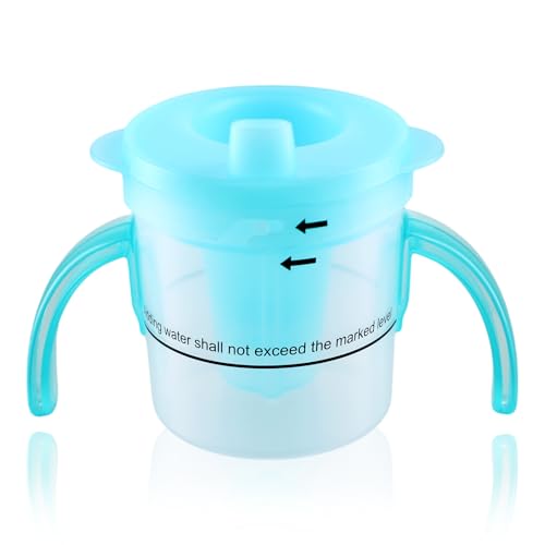 SavvyBloom Dysphagia Cups for Adults 5cc 10cc 15cc Spill Proof Cups for Adults Elderly People with Swallowing Issues Dysphagia Regulating Drinking Cup to Prevent Choking (Green)