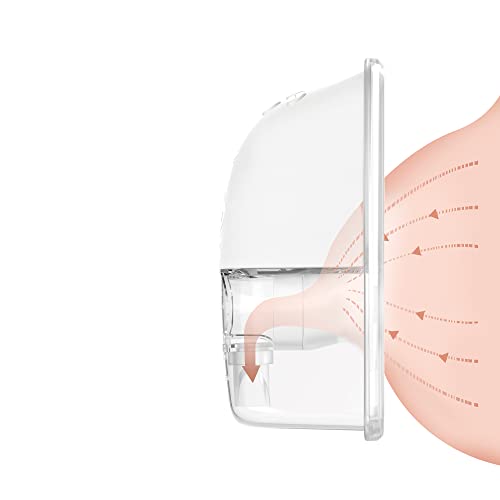 Bellababy Wearable Breast Pump Hands Free,Low Noise And Pain Free,Long-Lasting Battery,4 Modes 9 Levels Of Suction,Fewer Parts To Clean.(Gray-Single-24Mm) #TOP5
