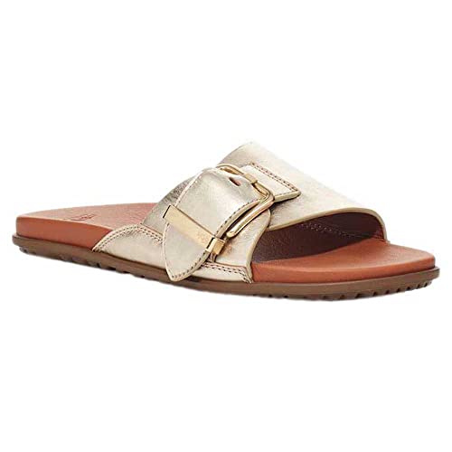 UGG Solivan Buckle Slide 1125005-PGMT, Womens slides, gold, 38 EU