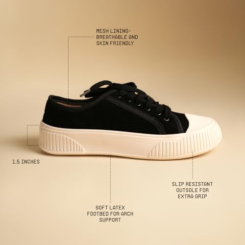 Image of Theater Wicked Brothers Lace-Up Sneakers for Women | Casual Shoes with Cushioned Insole