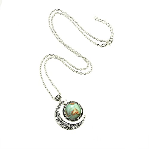 Moon jewelry Vintage Globe necklace Planet Earth World Map Art pendant World Map necklace BFF Gifts2