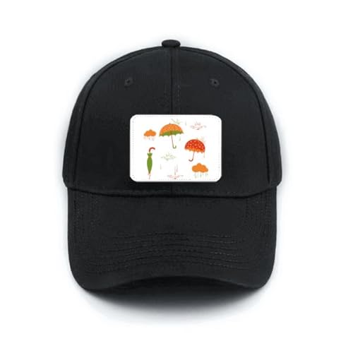 Casquette de baseball classique noire réglable Cloud Umbrella chapeau sport décontracté