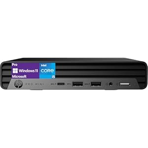 HP Pro Mini 400 G9 Business Desktop Intel 14 Core i5-13500T, (Beats Intel i7-12700T), 16GB RAM, 512GB NVMe, WiFi 6 + BT, RJ-45, 2X DP Port, HDMI, Wired Keyboard & Mouse, Win 11 Pro