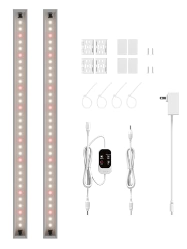 T5 Smart Grow Light for Indoor Plants,3500K Full Spectrum LED Plant Light Strips with 3/9/12H Auto...