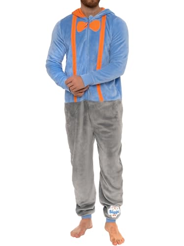 Blippi Onesie | Novelty Onesie For Men | Mens Fleece Onesie | Sizes Small To XX-Large