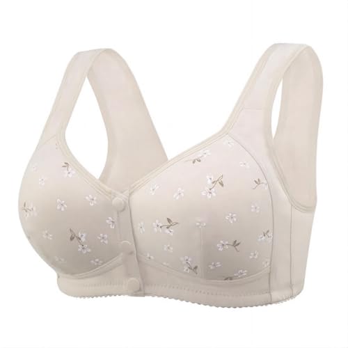 Image of Daisy Bras for Older Women No Underwire Front Closure Comfort Senior Wireless Snap Closing Bra