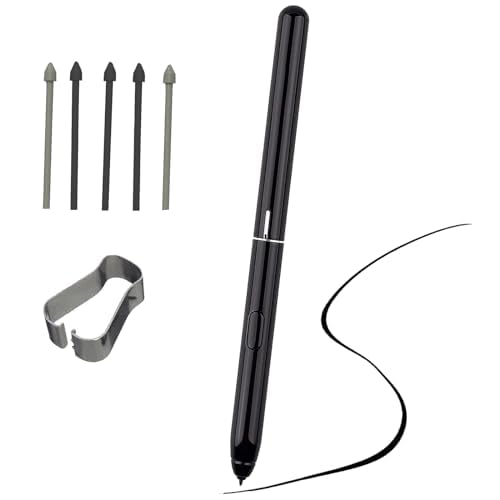 Dakexiong Lápiz Digital Stylus S de repuesto para Galaxy Tab S4 compatible con Samsung Galaxy Tab S4 EJ PT830B T835 T837 S Pen con puntas/puntas (negro)