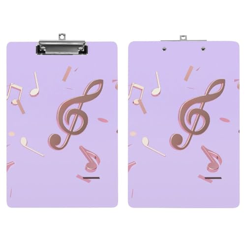 Clipboard Musique A4 et Porte-Documents Rigide pour Prendre des Notes Partout