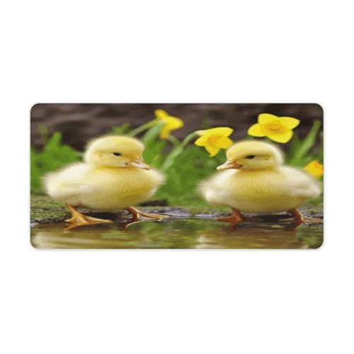 Cute Baby Ducks Desk Pad con base de caucho grande