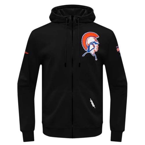Image of Pro Standard Mens College Classic Chenille Cotton Double Knit Full Zip Hoodie