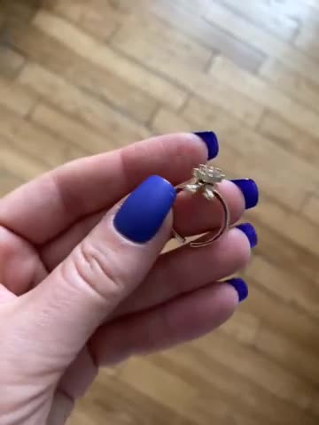 Bague Anti-stress Femme Lapin Rotative - Anneau Ouvert Réglable, Cuivre Et Zircone, Cadeau Anxieux