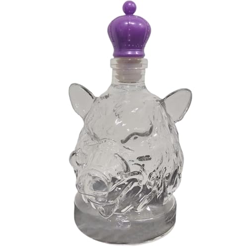 Decantador de whisky – Tarta de de 6,69 x 5,91 x 5,91 pulgadas, 320 ml, elegante dispensador de alcohol, para brandy, tequila, bourbon, vodka, armario, bar, decoración del hogar, para hombres