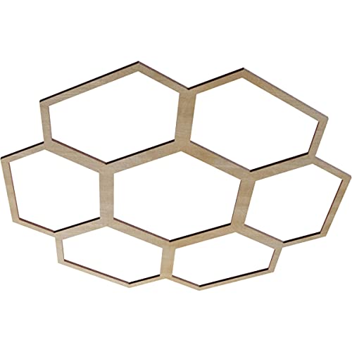 Image of Ekena Millwork 28 inchOD x 12 inchID x 1 /4 inchT Florin Wood Fretwork Pierced Ceiling Medallion, Hickory