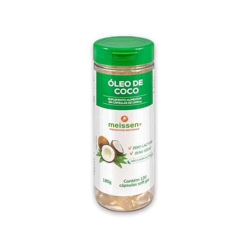 Óleo de Coco 1.000Mg 120 Cápsulas, Meissen