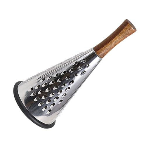 Rallador de queso en acero inoxidable con mango de madera miniatura 1