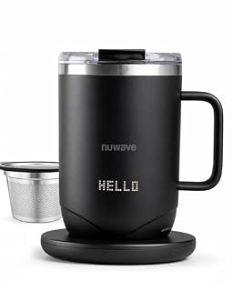 Nuwave Precision Heated Coffee Mug, 16oz Rechargeable Temperature Control