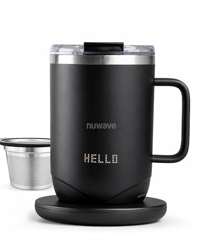 Nuwave Precision Heated Coffee Mug, 16oz Rechargeable Temperature Control