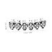 BESPORTBLE 1Set Plated Hip Hop Teeth Grills for Men and Women Durable Mouth Jewelry Cool Party Accessory for Halloween Music Concerts and Fashion Events