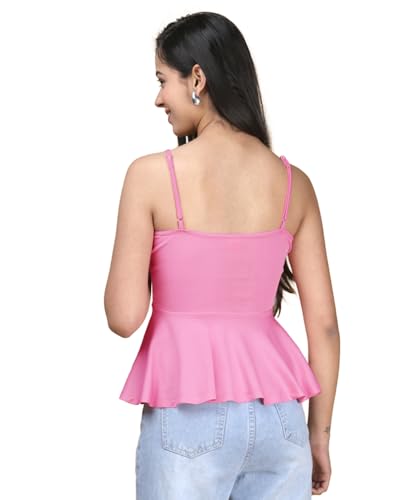 Image of EYEBOGLER Women WEAR Slim FIT Peplum TOP